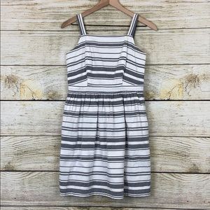 Loft cotton blend striped sundress size XS